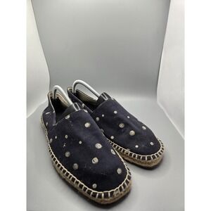 ALDO‎ Canvas Polka-Dot Espadrilles Casual Slip On Loafers (Men's 10)